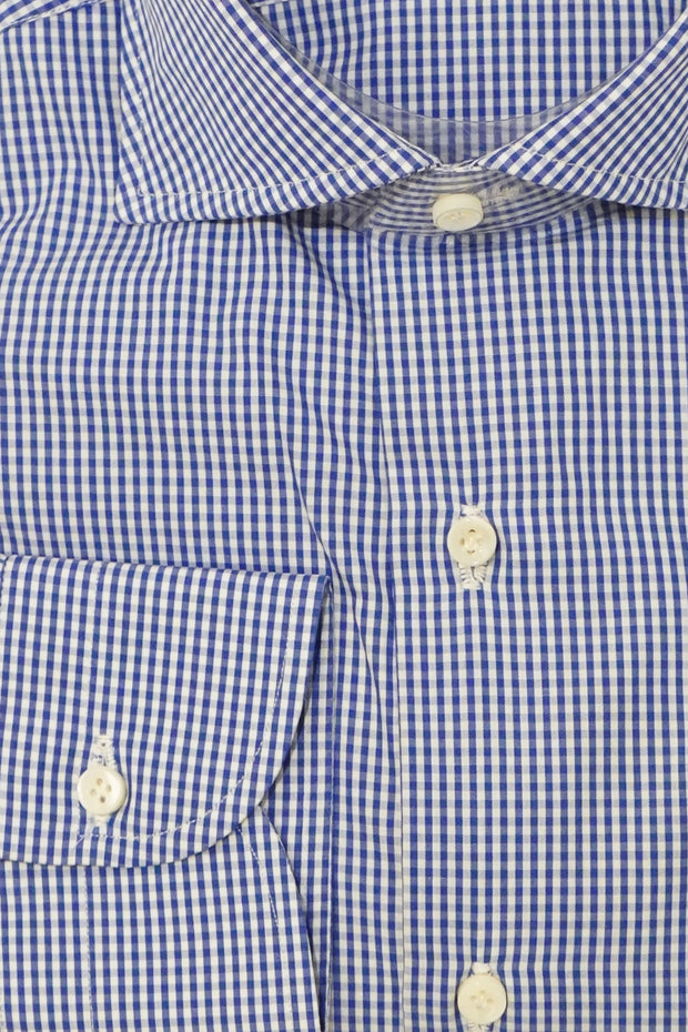 Sartorio Micro Gingham Cotton Dress Shirt