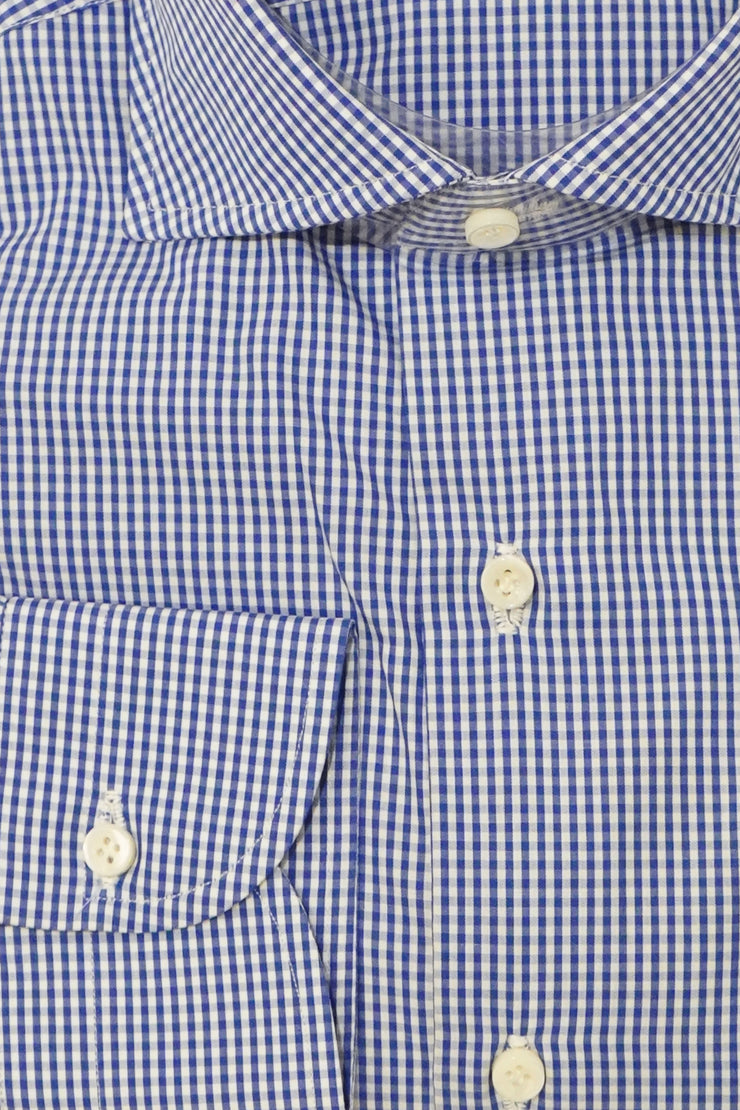 Sartorio Micro Gingham Cotton Dress Shirt