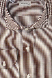 Sartorio Micro Gingham Cotton Dress Shirt