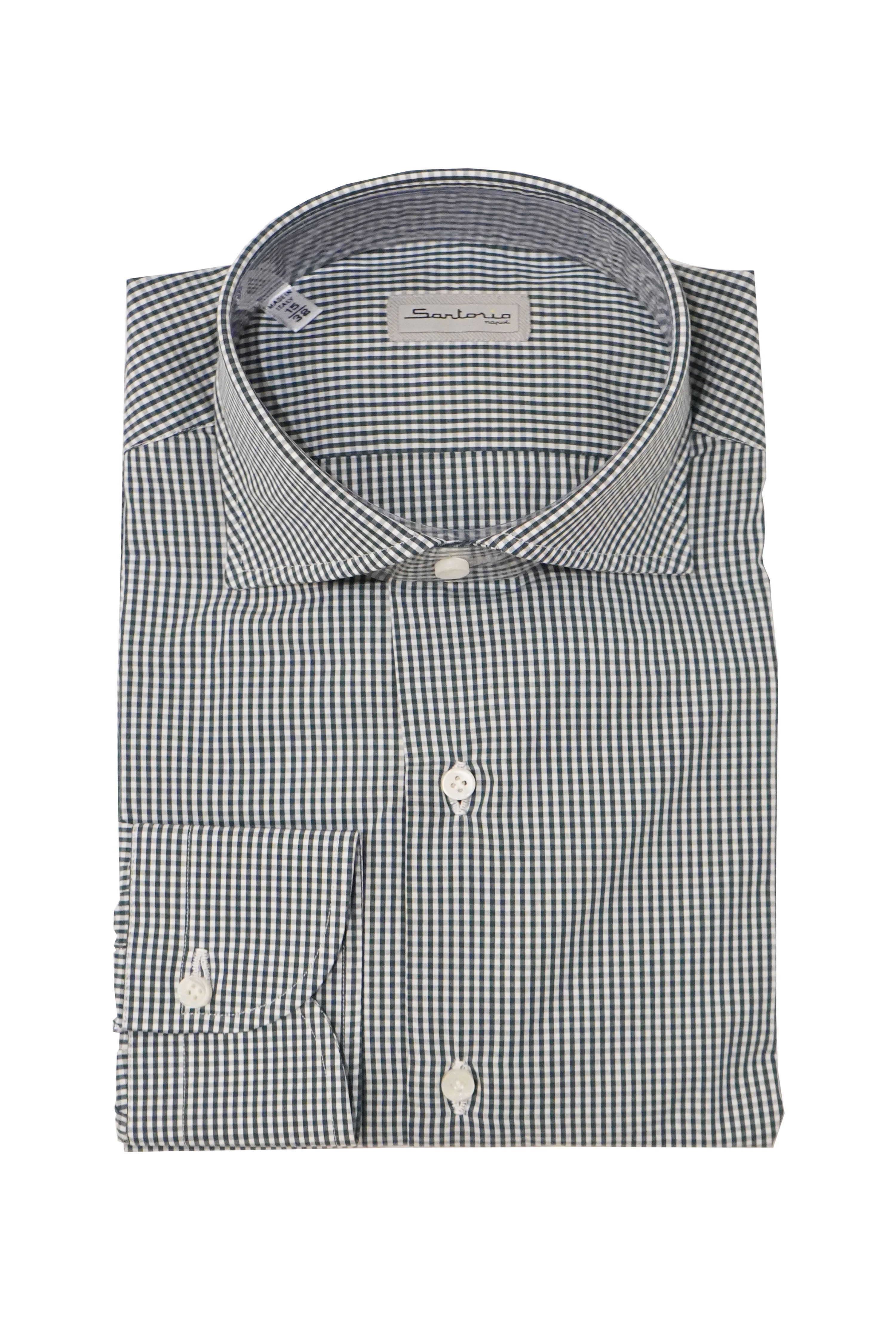 Sartorio Micro Gingham Cotton Dress Shirt – Riflessi