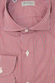 Sartorio Micro Gingham Cotton Dress Shirt
