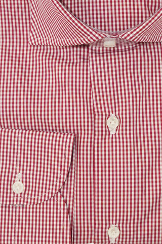 Sartorio Micro Gingham Cotton Dress Shirt