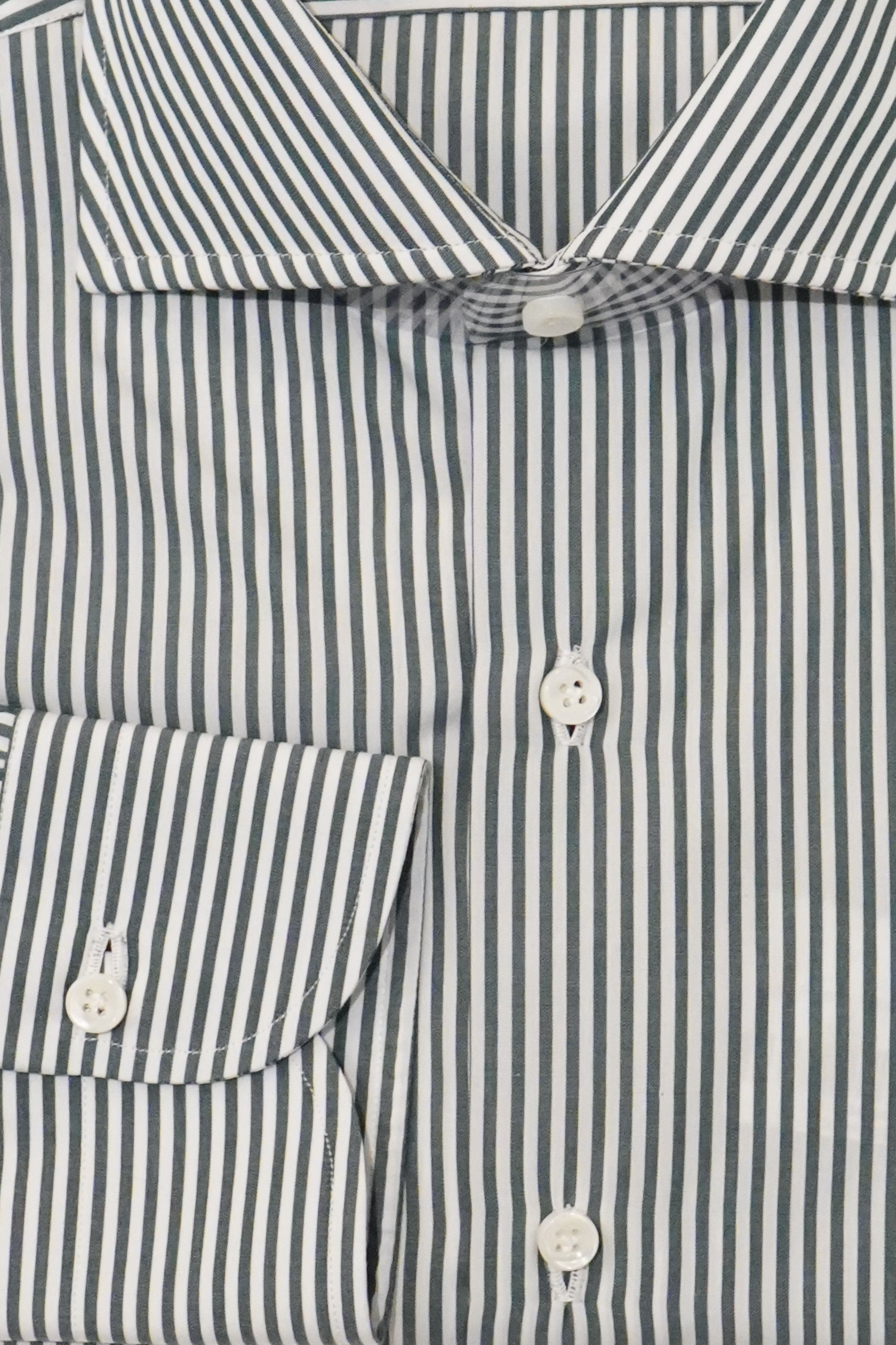 Sartorio Pinstripe Cotton Dress Shirt Red / 45 cm / 17¾ in Sartorio Pinstripe Cotton Dress Shirt Red / 45 cm / 17¾ in