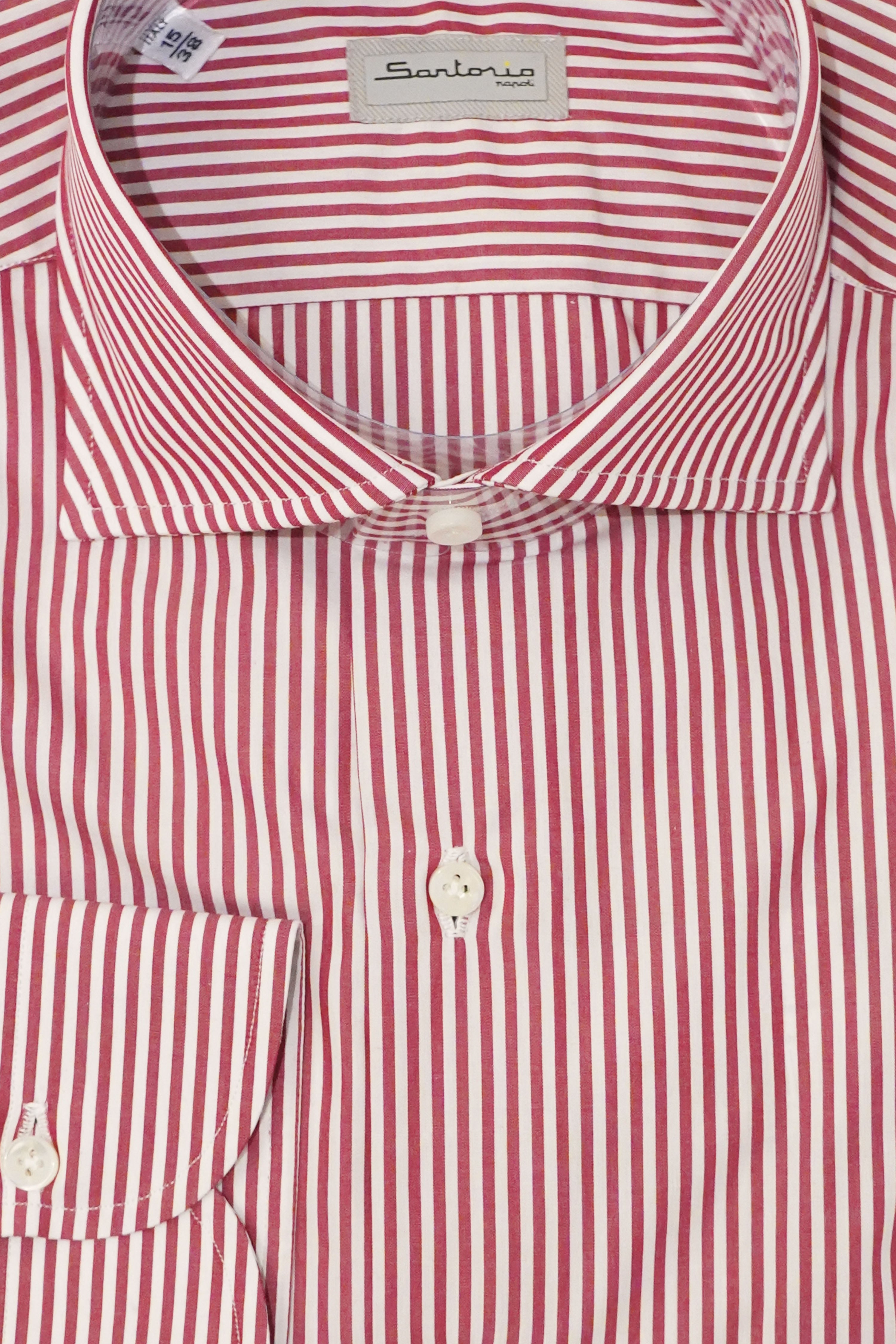 red pinstripe dress shirt Slim Fit Red Fine Line Stripe Non-Iron Men's Dress Shirt Wilkes & Riley, LLC