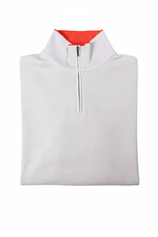 Manrico Cashmere Quarter-Zip Mock Neck Sweater