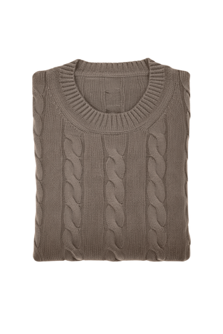 Manrico Cashmere Cable Knit Sweater