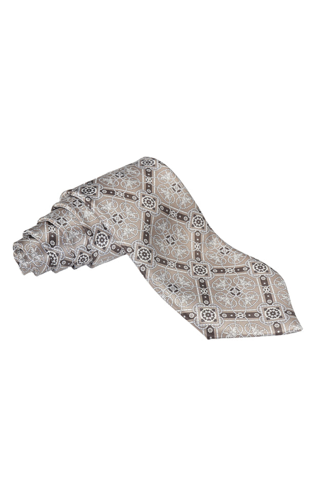 Stefano Ricci Medallion Tile Silk Tie