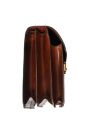 Tardini Double-Gusset Shell Cordovan Business Briefcase