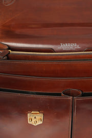 Tardini Double-Gusset Shell Cordovan Business Briefcase