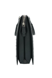 Tardini Woven Full-Grain Calfskin-Alligator Leather Business Tote Bag