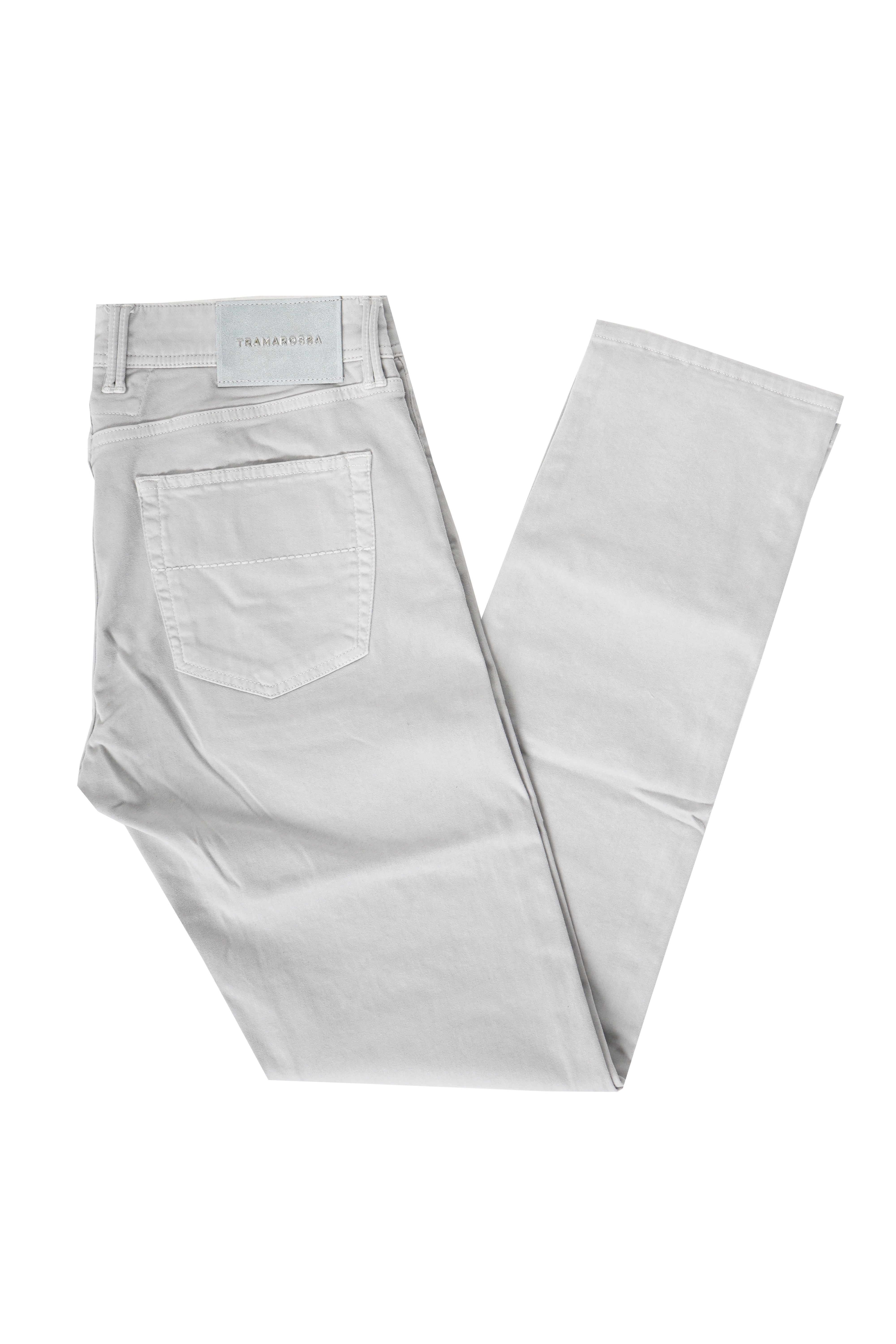 Tramarossa Michelangelo Zip Solid Cotton-Modal Trousers – Riflessi