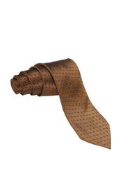 Trussardi Honeycomb-Micro Polka Dot Silk Tie