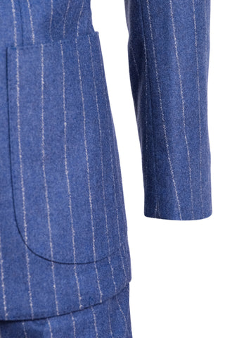 Sartorio Jumbo Pinstripe Virgin Wool-Cashmere Suit