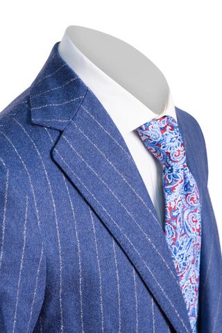 Sartorio Jumbo Pinstripe Virgin Wool-Cashmere Suit