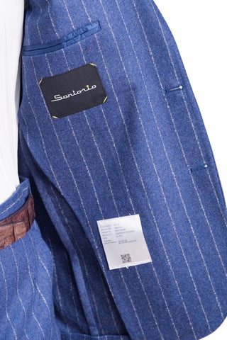 Sartorio Jumbo Pinstripe Virgin Wool-Cashmere Suit