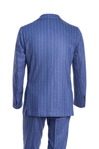 Sartorio Jumbo Pinstripe Virgin Wool-Cashmere Suit