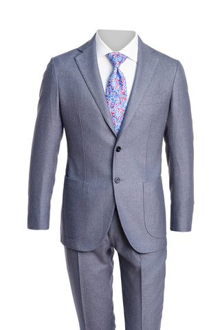 Sartorio Solid Virgin Wool-Silk Suit