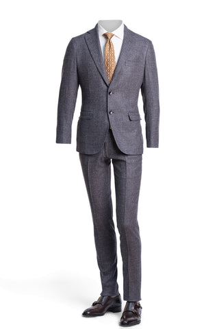 Sartorio Prince of Wales Wool-Cashmere Suit