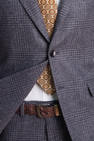 Sartorio Prince of Wales Wool-Cashmere Suit