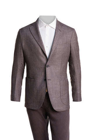 Sartorio Marled Wool-Silk-Cashmere Sport Jacket