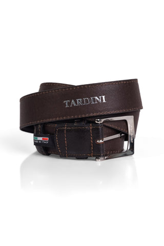 Tardini Textured Genuine Leather Belt