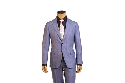 Sartorio Pinstripe Virgin Wool-Cotton-Cashmere Suit