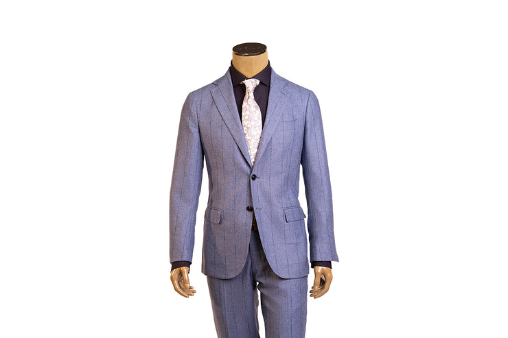 Sartorio Pinstripe Virgin Wool-Cotton-Cashmere Suit