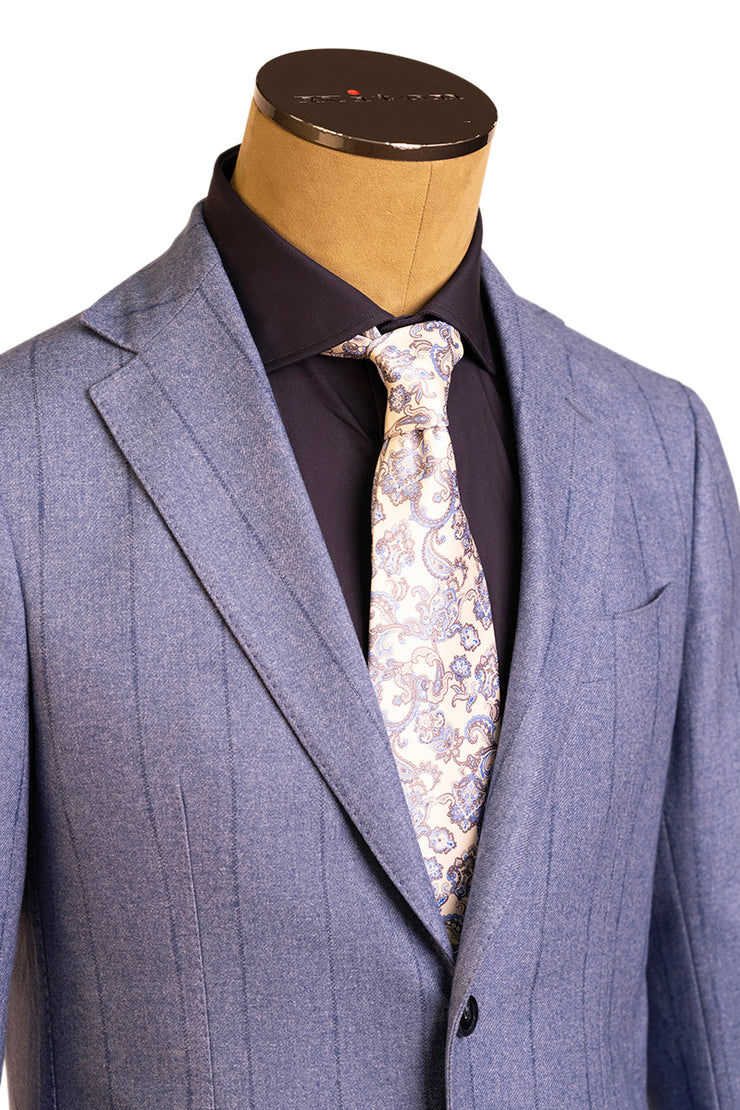 Sartorio Pinstripe Virgin Wool-Cotton-Cashmere Suit
