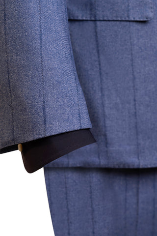 Sartorio Pinstripe Virgin Wool-Cotton-Cashmere Suit