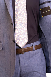 Sartorio Pinstripe Virgin Wool-Cotton-Cashmere Suit