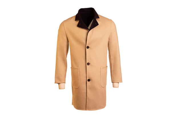 Kired by Kiton PARANA1 Cashmere Reversible Overcoat