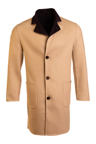 Kired by Kiton PARANA1 Cashmere Reversible Overcoat