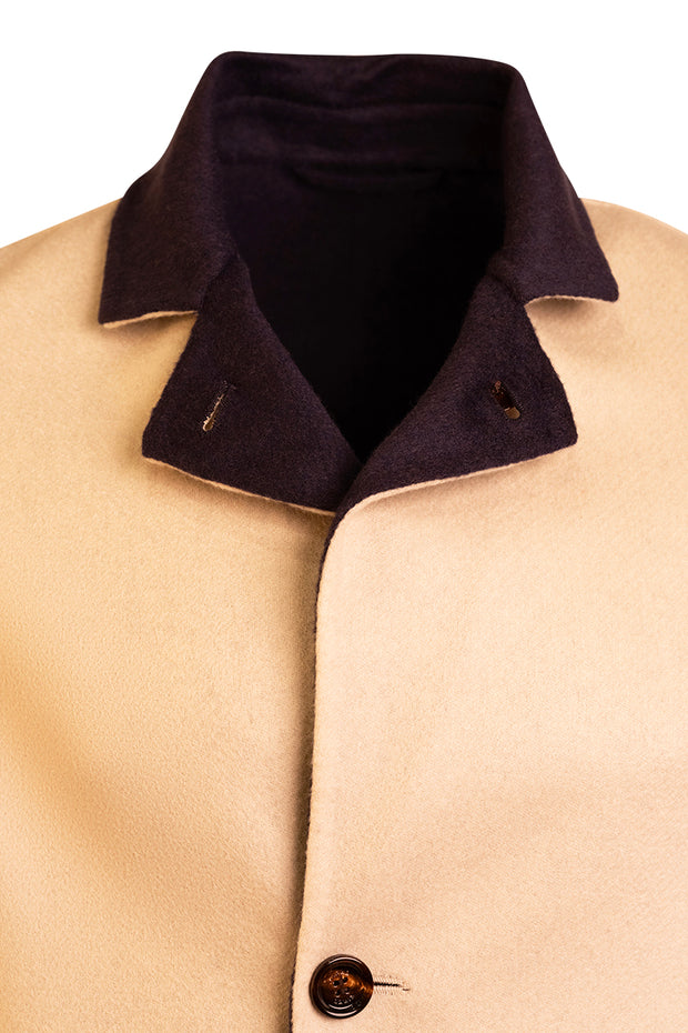 Kired by Kiton PARANA1 Cashmere Reversible Overcoat