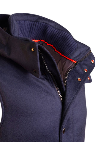 Kired by Kiton BEAR Cashmere-Nylon-Goose Down-Wool Vest