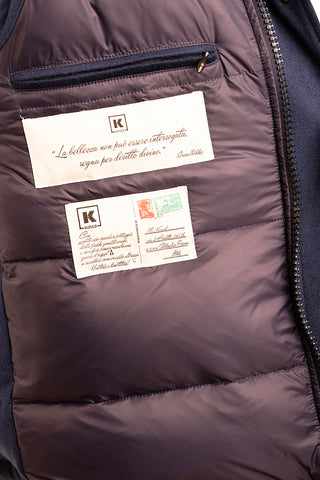 Kired by Kiton BEAR Cashmere-Nylon-Goose Down-Wool Vest