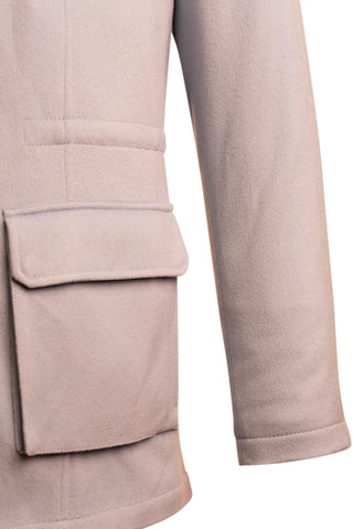 Kired by Kiton KONEW Cashmere-Mink Fur Overcoat