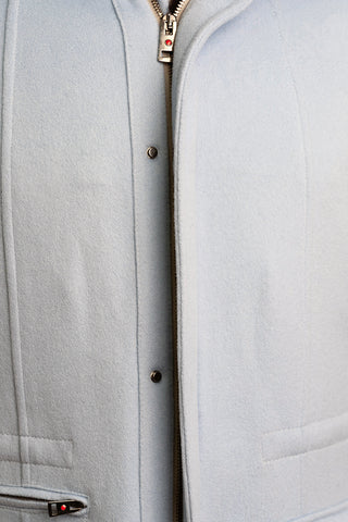 Kired by Kiton KONEW Cashmere-Mink Fur Overcoat