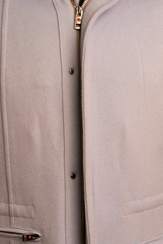 Kired by Kiton KONEW Cashmere-Mink Fur Overcoat
