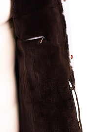 Kired by Kiton KONEW Cashmere-Mink Fur Overcoat