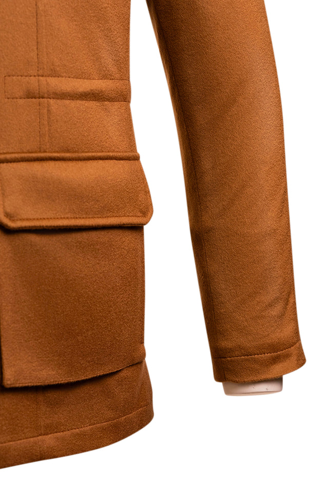 Kired by Kiton KONEW Cashmere-Mink Fur Overcoat