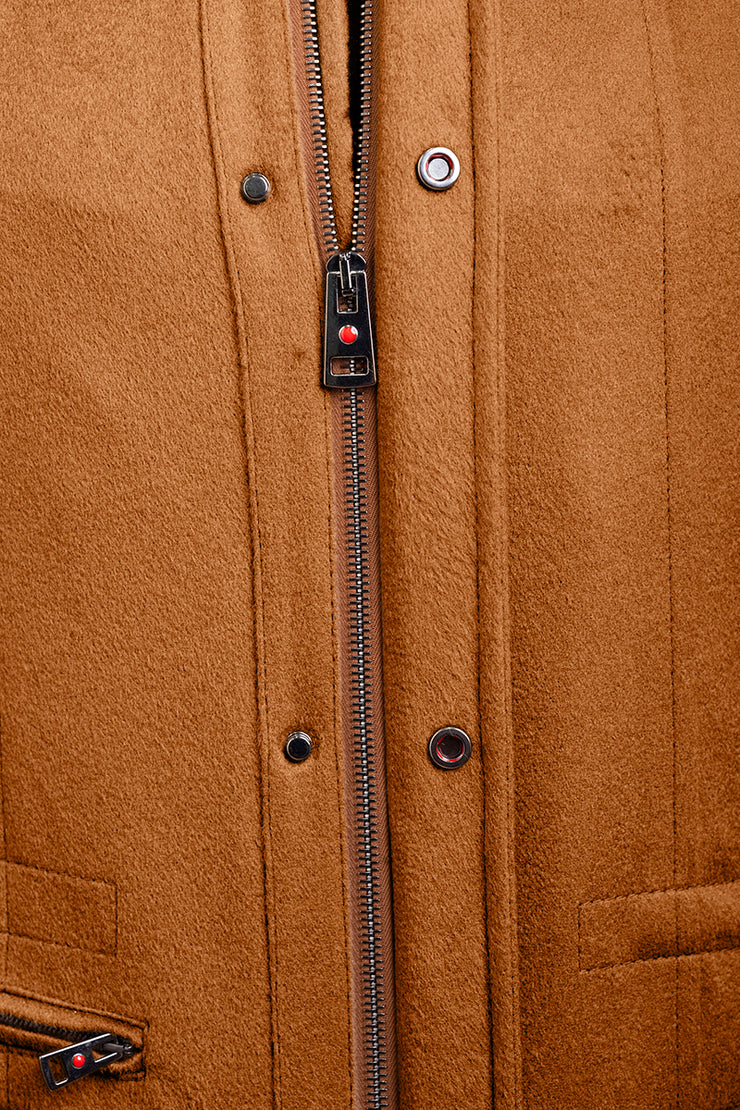 Kired by Kiton KONEW Cashmere-Mink Fur Overcoat