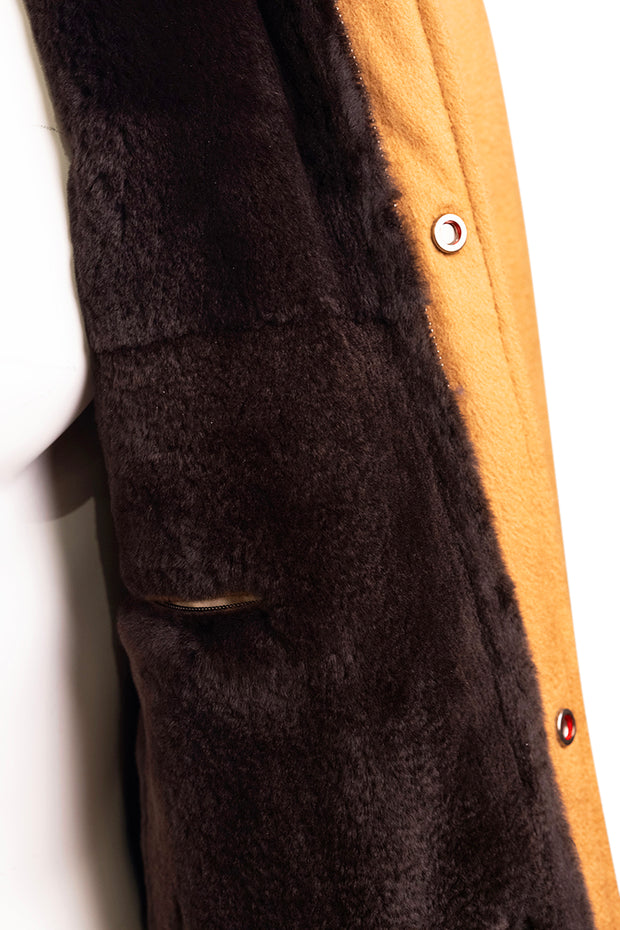 Kired by Kiton KONEW Cashmere-Mink Fur Overcoat