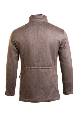 Kired by Kiton KONE Virgin Wool-Nylon Overcoat w/ Mink Fur Lining