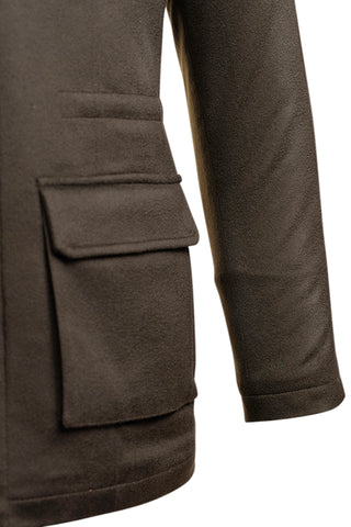 Kired by Kiton KONEW Cashmere-Mink Fur Overcoat