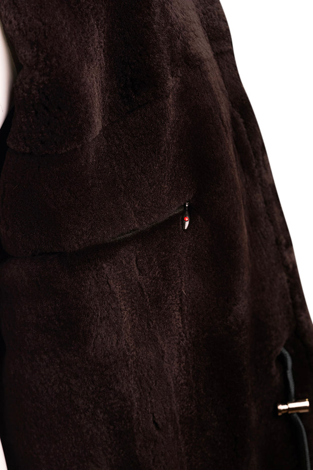 Kired by Kiton KONEW Cashmere-Mink Fur Overcoat