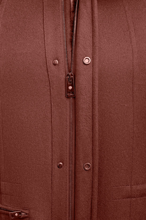 Kired by Kiton KONEW Cashmere-Mink Fur Overcoat