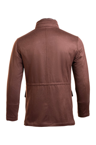 Kired by Kiton KONEW Cashmere-Mink Fur Overcoat