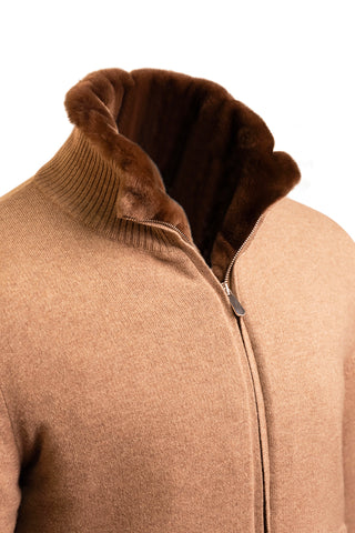 Sartorio Cashmere-Beaver Lined Bomber