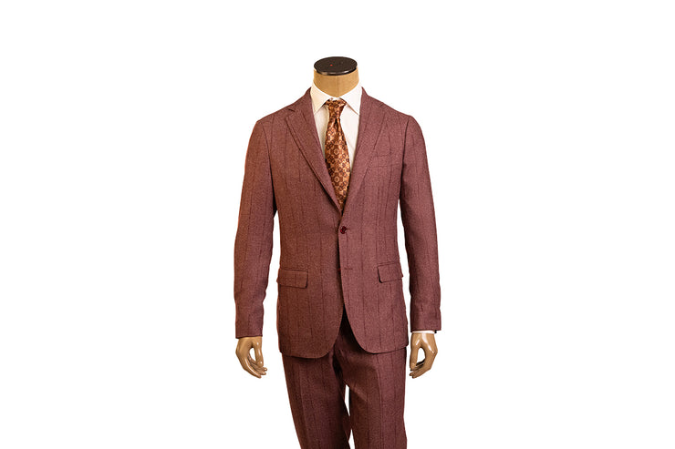 Sartorio Pinstripe Virgin Wool-Cotton-Cashmere Suit