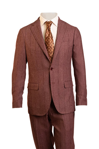 Sartorio Pinstripe Virgin Wool-Cotton-Cashmere Suit